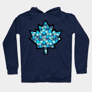 Canadian Maple Leaf - Acqua Blu Hoodie